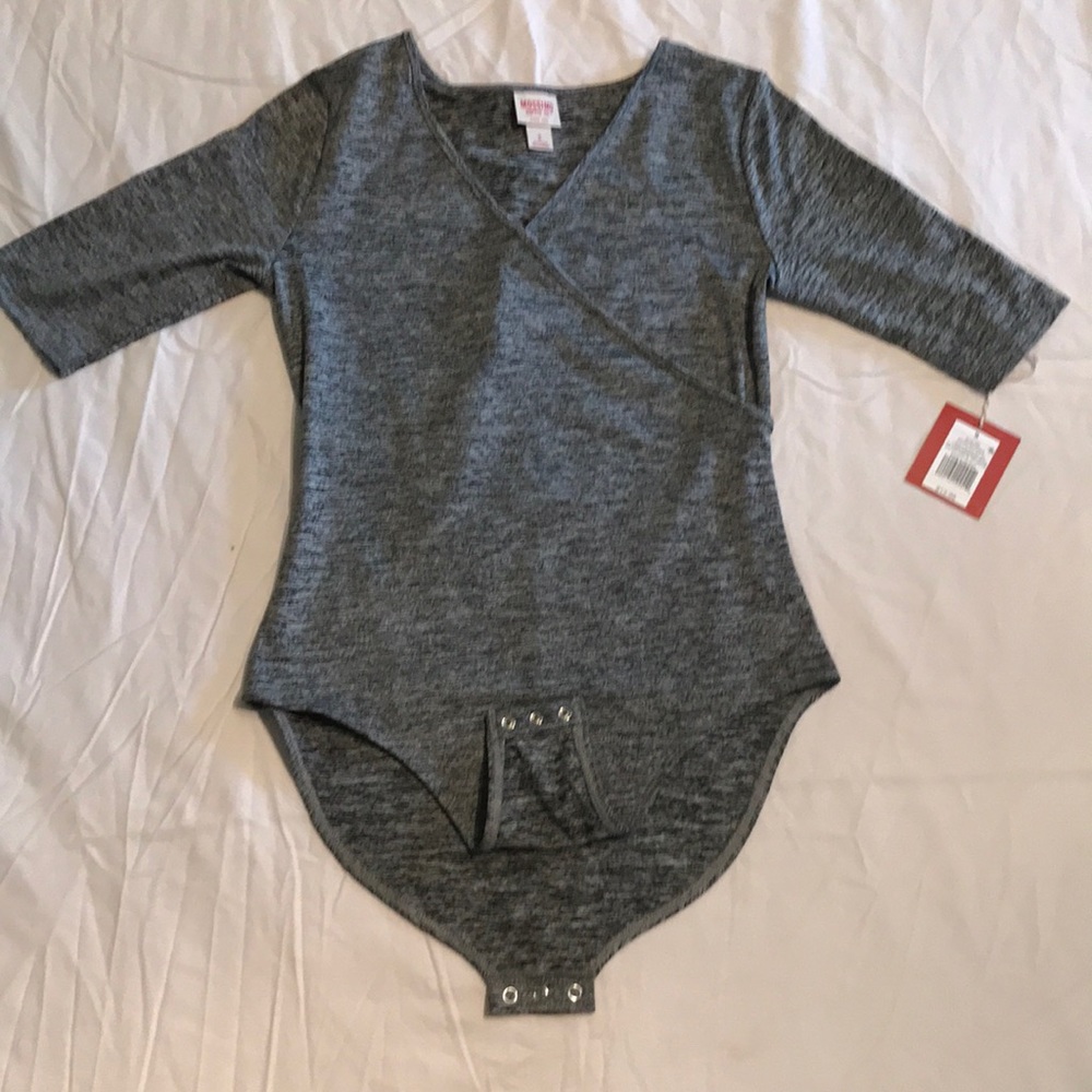 NWT Gray Bodysuit